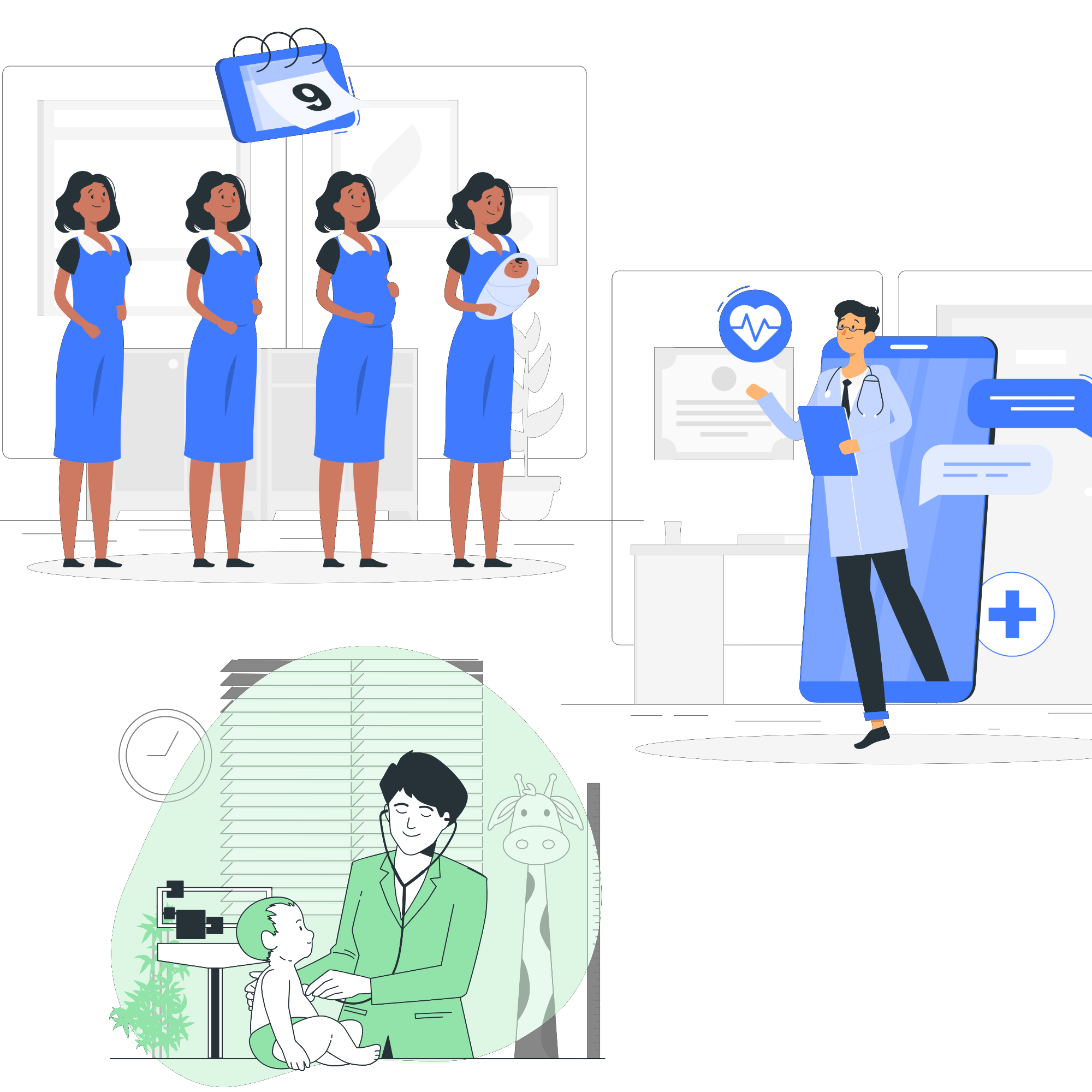 Mother and fetal monitoring